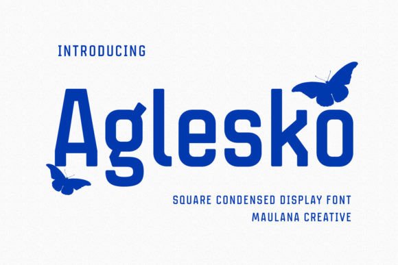 Aglesko: A Modern Condensed Display Font for Editors