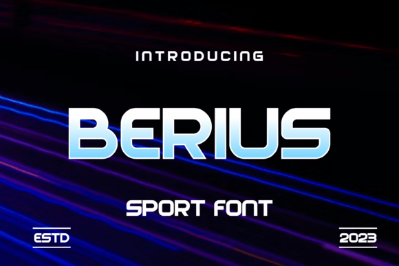 Berius: A Quirky Sports Display Font for Web Design