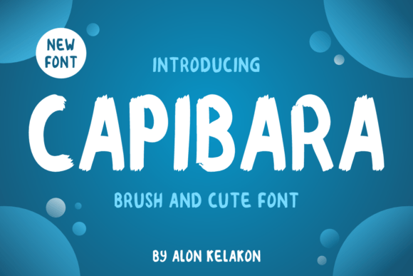 Capibara: The Friendly Display Font for Viral Campaigns