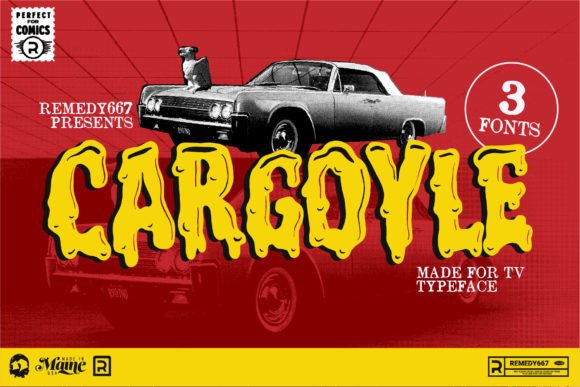 Cargoyle: A 90s Horror Display Font for Makers