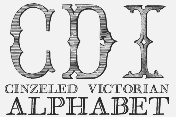 Cinzeled Victorian Alphabet: A Classic Display Font for Brands