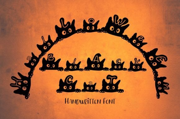 Designing Bold Brands with Halloween Black Cat Typeface