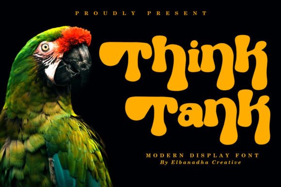 Designing Retro Brand Identity with Thinktank Font