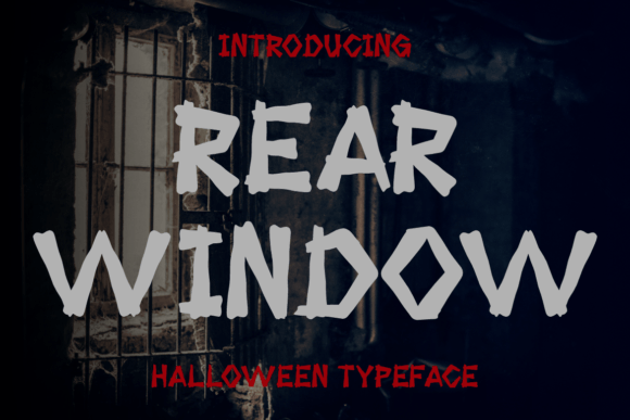 Designing Spooky Atmospheres with Rear Window Display Font