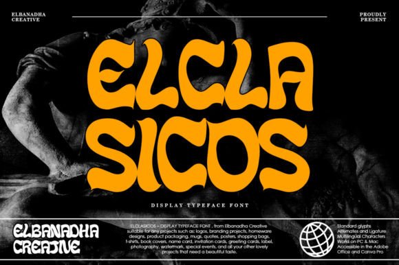 Elclasico: A Bold Display Typeface for Modern Branding