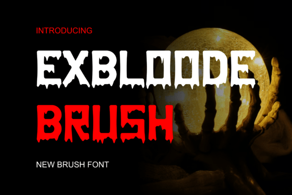 Exbloodebrush: A Bold Display Font for Modern Editorial Design