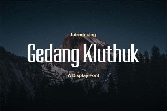 Gedang Kluthuk: A Modern Display Font for Bold Branding