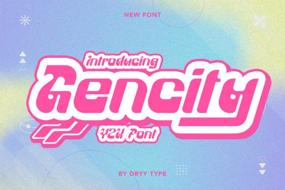 Gencity Typeface: A Fun Display Font for Modern Editorial Design