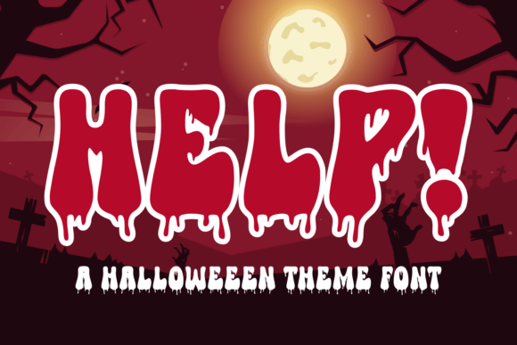 Help: A Bold Halloween Font for Spooky Branding