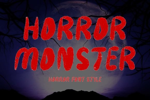Horror Monster Font for Bold Web Design