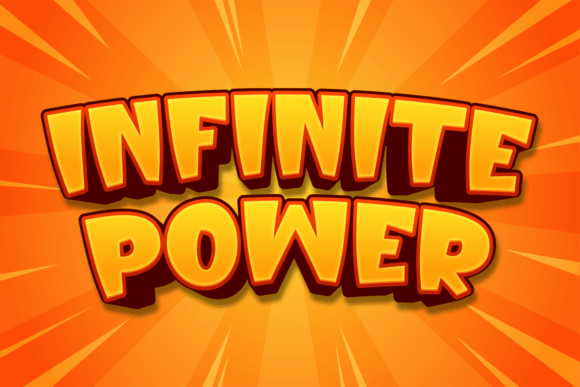 Infinite Power: A Bold Display Font for Branding