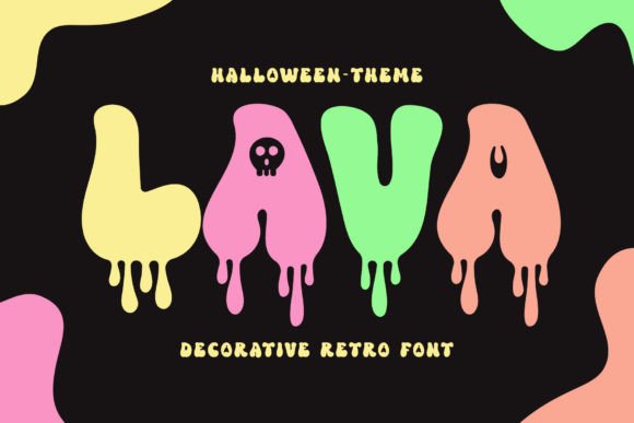 Lava Font Review: A Retro Display Typeface for Halloween Branding