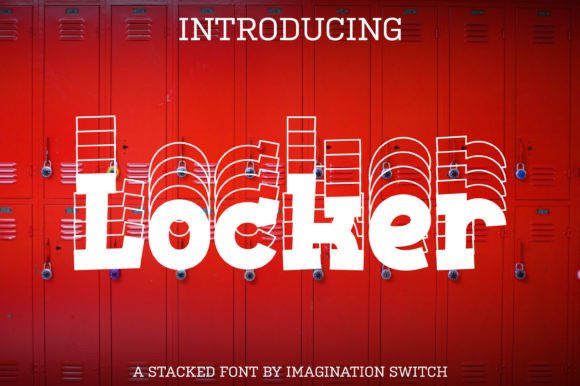 Locker: A Stacked Display Font for Editorial Design