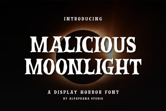 Malicious Moonlight Font Review: Modern Horror for Branding