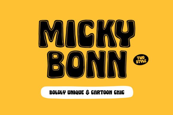 Micky Bonn: A Bold Display Font for Web Design