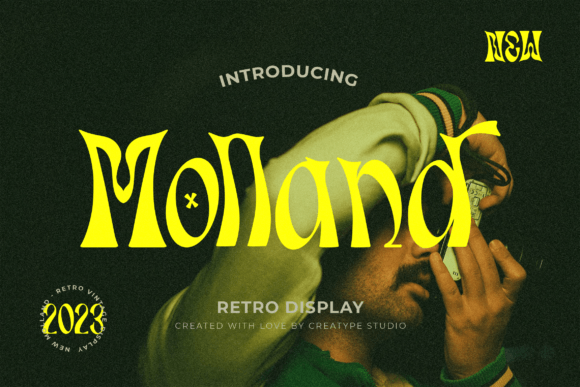 Molland: A Groovy Display Font for Vintage Web Branding
