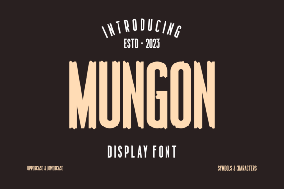 Mungon: The Quirky Display Font for Makers
