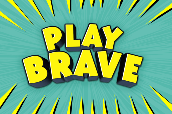 Play Brave: A Cartoon Display Font for Joyful Web Design