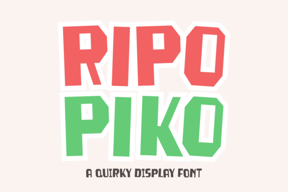 Ripo Piko: The Playful Display Font for Makers