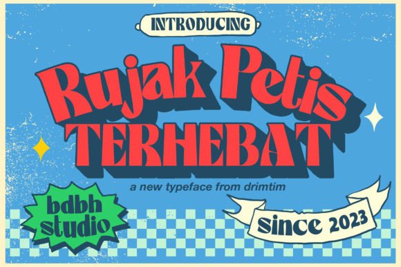 Rujak Petis: A Playful Display Font for Creative Projects