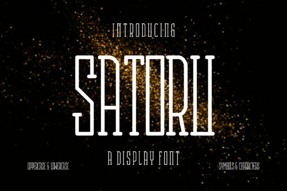 Satoru Typeface: A Friendly Display Font for Branding