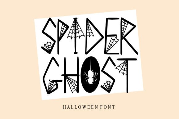 Spider Ghost Font: The Ultimate Halloween Display Type