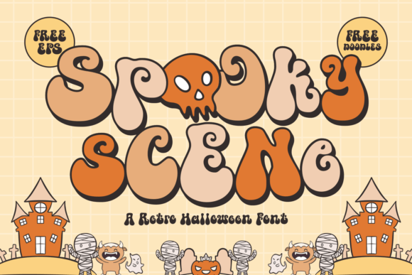Spooky Scene Font: A Playful Display Typeface for Branding