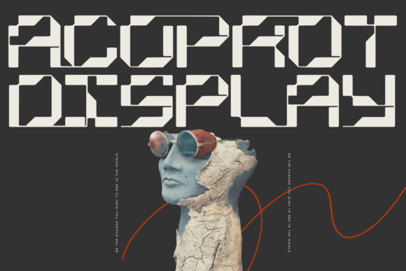 Using Acoprot Display for Glitch-Style Web Headlines